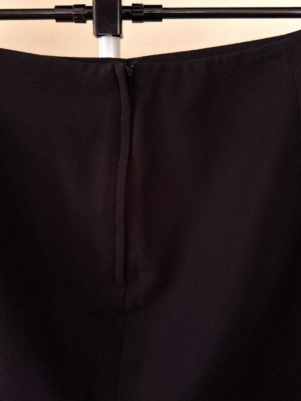 H&M Black Lined Skirt w/Four Kick Pleats - Size 14